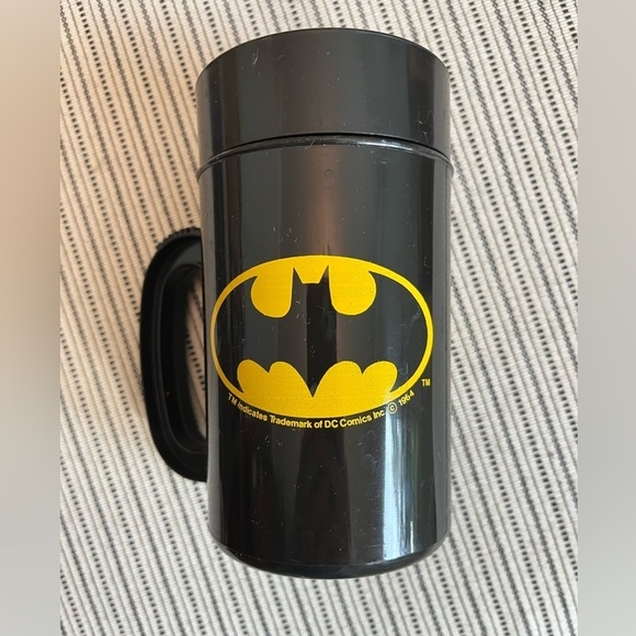 RARE Vintage 1964 BATMAN Super Mug Yellow Batman Logo - Picture 1 of 7